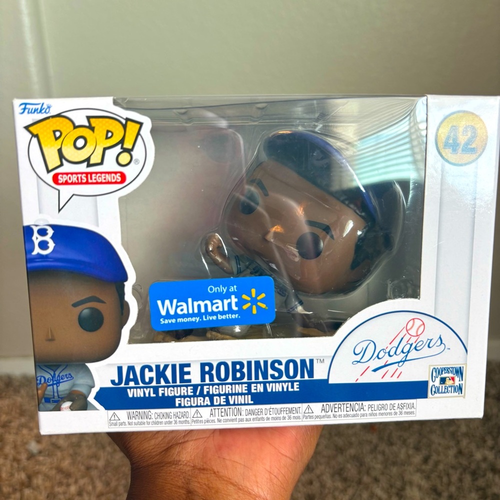Funko Pop! Jackie Robinson #42 MLB Legends 
Walmart EXCLUSIVE NEW